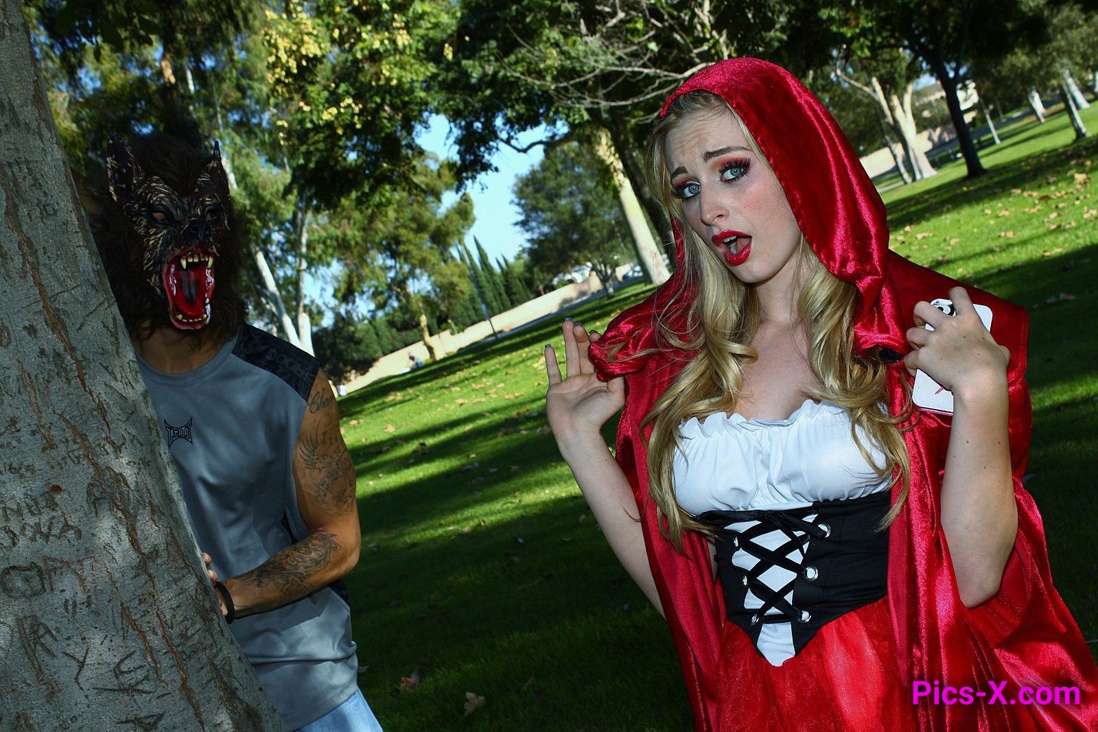 Blond Red Riding Hood Gets the Big Bad Cock - Image 2