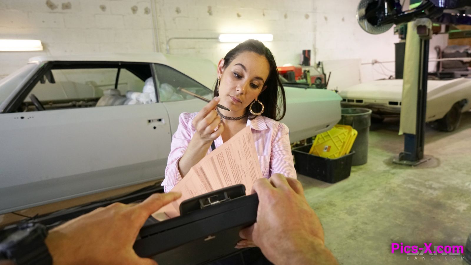 Alexandra's mechanic fucks the attitude right out of her - Image 18